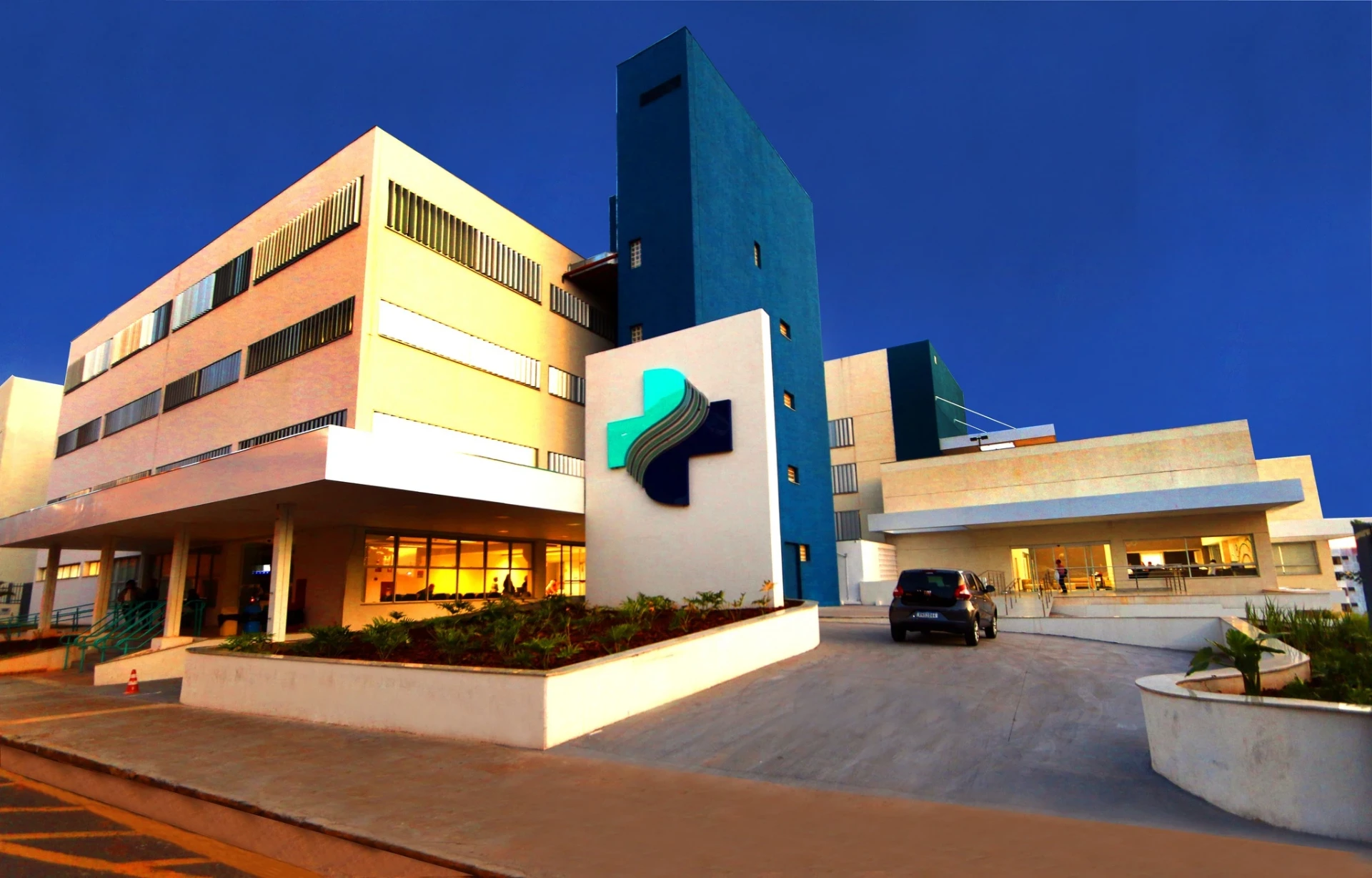 Fachada do Hospital Unimar (HBU) em Marília SP - Rede credenciada Hapvida